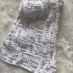 Plum and sparrow swaddle